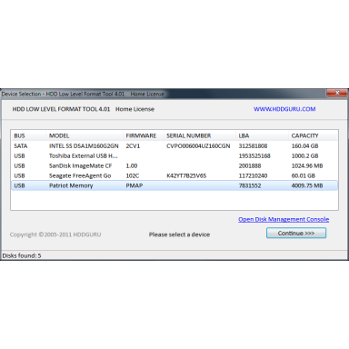 HDD Düşük Seviye Biçimlendirme Aracı