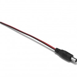 Erkek Adaptör Fiş Kablolu 30cm - 2.1mm 19 Adet