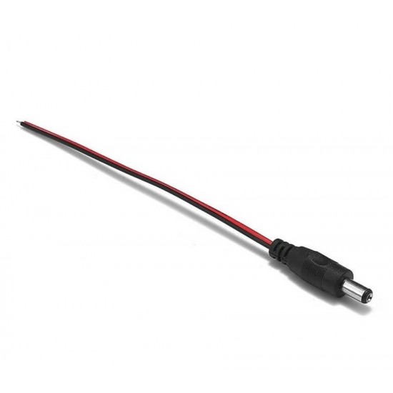 Male Adapter Plug 30cm - 2.1mm with Cable 19 Pieces