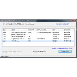 HDD Düşük Seviye Biçimlendirme Aracı