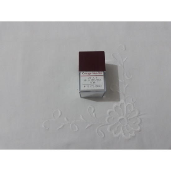 DB THIN BOTTOM - PLAIN MACHINE NEEDLE - ORANGE