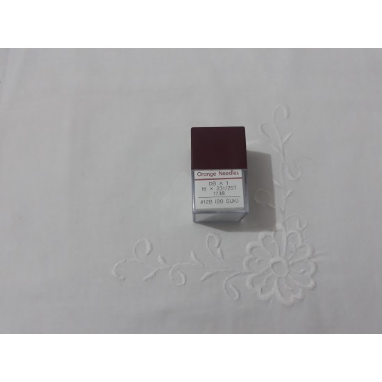 DB THIN BOTTOM - PLAIN MACHINE NEEDLE - ORANGE