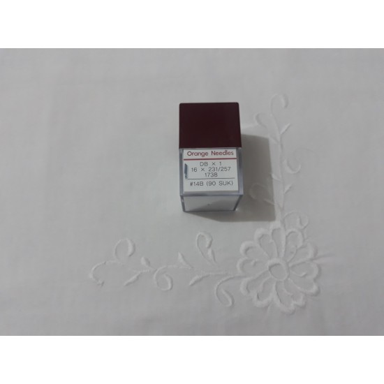 DB THIN BOTTOM - PLAIN MACHINE NEEDLE - ORANGE